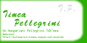 timea pellegrini business card